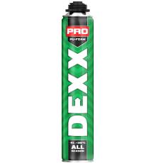 DEXX PRO, 750 мл, пистолетная, всесезонная, выход до 30 л, монтажная пена (41126)