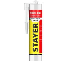 STAYER MULTI USE, 280 мл, белый, универсальный монтажный клей, Professional (41321)