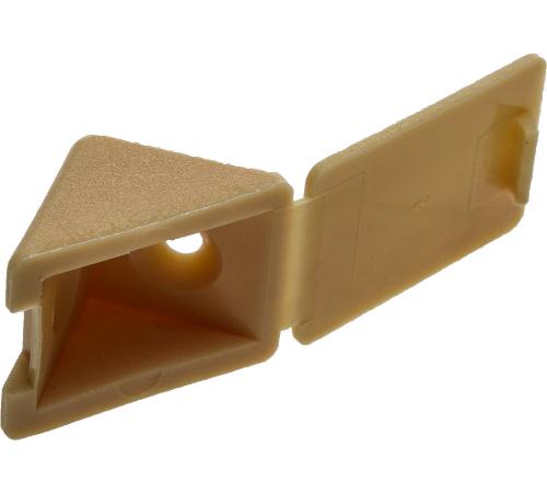 ЗУБР цвет сосна, 4.0 x 15 мм, 4 шт, мебельный уголок с шурупом (4-308256-4)