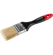 STAYER Universal, 50 мм, 2″, светлая, натуральная щетина, деревянная ручка, все виды ЛКМ, плоская кисть, Professional (0104-050)