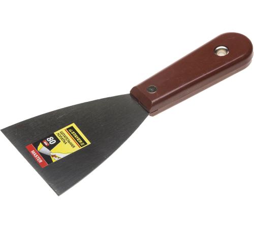 STAYER MAXFlat, 80 мм, пластиковая ручка, стальной, шпатель (1003-080)