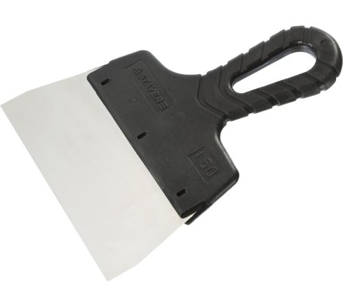STAYER PROFlat, 150 мм, пластиковая ручка, нержавеющий фасадный шпатель, Professional (1008-15)