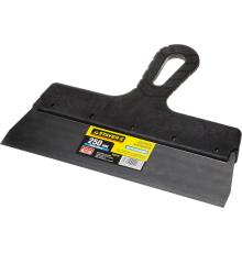 STAYER PROFlat, 250 мм, пластиковая ручка, нержавеющий фасадный шпатель, Professional (1008-25)
