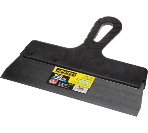 STAYER PROFlat, 250 мм, пластиковая ручка, нержавеющий фасадный шпатель, Professional (1008-25)
