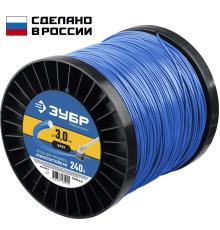ЗУБР КРУГ, 3.0 мм, 240 м, леска для триммера, Профессионал (71015-3.0)