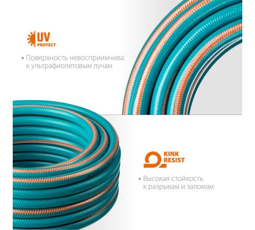 GRINDA EXPERT 5, 1″ 25 м, 25 атм, пятислойный, текстильное армирование, поливочный шланг, PROLine (429007-1-25)
