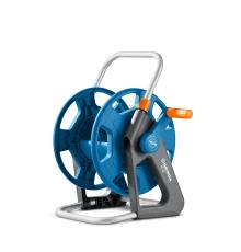 GRINDA HR-45, для шлангов 45м x 1/2″ и 20м х 3/4″, стальные опоры, пластиковый барабан, катушка для шлангов, ProLine (428450)