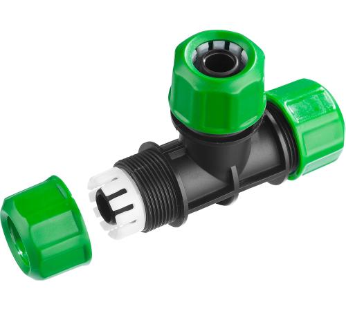 РОСТОК RW-12, 1/2″ х 1/2″ х 1/2″, пластик ABS, цанговый тройник (426369)
