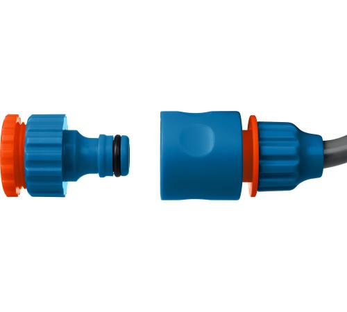 GRINDA спиральный шланг 3/8″ x 15 м, пистолет-распылитель, адаптеры, поливочный набор, PROLine (428495)