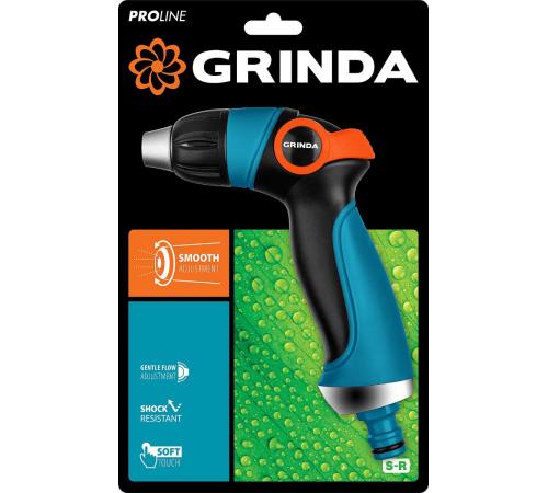 GRINDA S-R, плавная регулировка напора, двухкомпонентный, поливочный пистолет, PROLine (429101)