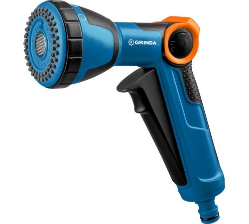 GRINDA X-S, с регулятором напора, душевой, 4 режима, курок спереди, двухкомпонентный, поливочный пистолет, PROLine (429165)