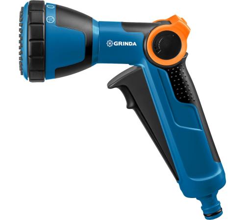 GRINDA X-S, с регулятором напора, душевой, 4 режима, курок спереди, двухкомпонентный, поливочный пистолет, PROLine (429165)