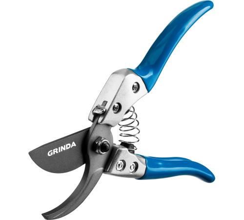 GRINDA P-25, 200 мм, закаленная сталь, эргономичные алюминиевые рукоятки, виниловое покрытие, плоскостной секатор, PROLine (423425)