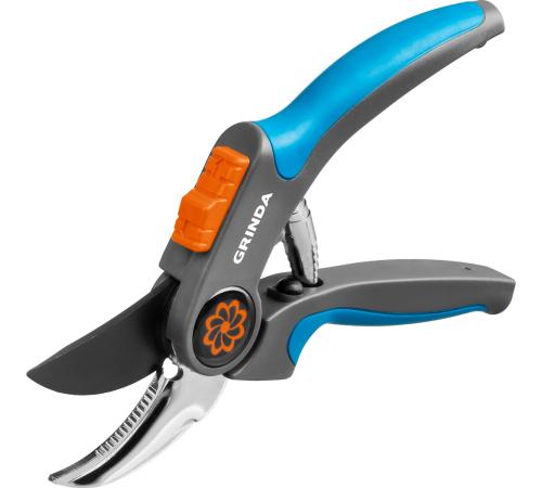 GRINDA P-55, 205 мм, с двухкомпонентными рукоятками, плоскостной секатор, PROLine (423455)