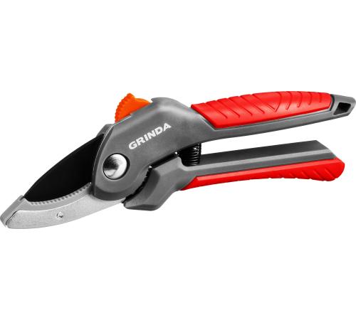 GRINDA G-24, 200 мм, с двухкомпонентными рукоятками, контактный секатор (423124)