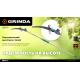 GRINDA GX-4000, длина 2-2,8 м, пила 350мм, рез до 30 мм, лезвия из нержавеющей стали, телескопический высоторез с пилой, PROLine (424530)
