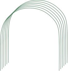 GRINDA 2.2 м, стальные, проволочные, 6 шт, дуги для парника (422311-85-90)