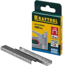 KRAFTOOL скобы тип 53 (A/10/JT21), 18 мм, калибр 23GA. 1000 шт (31670-18)