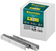 KRAFTOOL скобы тип 80 (BeA/Prebena A/Senco AT), 16 мм, калибр 21GA. 5000 шт (31780-16)