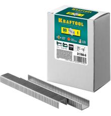 KRAFTOOL скобы тип 80 (BeA/Prebena A/Senco AT), 8 мм, калибр 21GA. 5000 шт (31780-8)