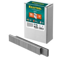 KRAFTOOL скобы тип 55 (90/C), 20 мм, калибр 18GA. 5000 шт (31789-20)