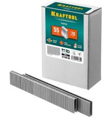 KRAFTOOL скобы тип 55 (90/C), 20 мм, калибр 18GA. 5000 шт (31789-20)