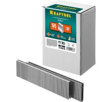 KRAFTOOL скобы тип 55 (90/C), 30 мм, калибр 18GA. 5000 шт (31789-30)