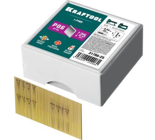 KRAFTOOL шпильки тип P0.6, 25 мм, калибр 23GA. 10 000 шт (31786-25)
