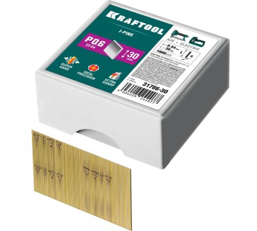 KRAFTOOL шпильки тип P0.6, 30 мм, калибр 23GA. 10 000 шт (31786-30)