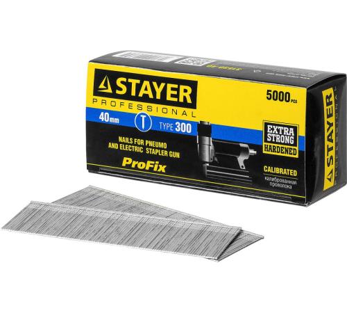 STAYER гвозди тип 300 (47/J/F), 40 мм, калибр 18GA. 5000 шт. (31530-40)