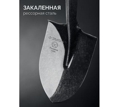 ЗУБР ПРОФИ-5, 385х220х1400мм, полотно 1.6мм, закалено, дерев. черенок высш. сорт, штыковая лопата, тип ЛСГ (39456) Профессионал