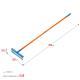GRINDA PR-12T FIBER, 380 х 100 х 1530 мм, 12 витых зубцов, углеродистая сталь, фибергласовый черенок, садовые грабли, PROLine (39654)