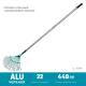 GRINDA PR-40 ALU, 440 х 250 х 1630 мм, 22 плоских зубца, алюминиевый черенок, веерные грабли, PROLine (39586)