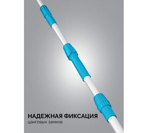 GRINDA скребок для удаления снега с крыши, телескопический,1,9 - 5,8 м, 620 мм, PROLine (39945)