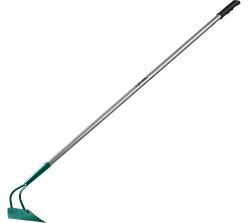GRINDA PH-215 ALU, 215 х 65 х 1465 мм, трапециевидный профиль, углеродистая сталь, антикор. покрытие, алюминиевый черенок, мотыга, PROLine (39595)