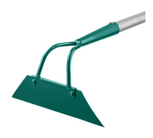 GRINDA PH-215 ALU, 215 х 65 х 1465 мм, трапециевидный профиль, углеродистая сталь, антикор. покрытие, алюминиевый черенок, мотыга, PROLine (39595)