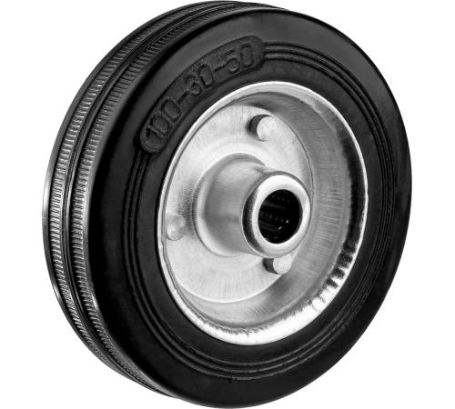 ЗУБР d 100 мм, г/п 70 кг, игольчатый подшипник, резина/металл, колесо, Профессионал (30936-100)