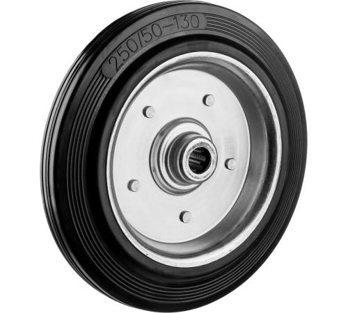 ЗУБР d 250 мм, г/п 210 кг, игольчатый подшипник, резина/металл, колесо, Профессионал (30936-250)