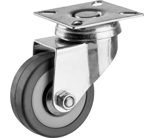 ЗУБР d 50 мм, г/п 35 кг, резина/полипропилен, поворотное колесо (30956-50-S)