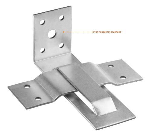 ЗУБР СОС-2.0, 40 x 120 (60) x 2 мм, пластина, скользящая опора для стропил (310166-060)