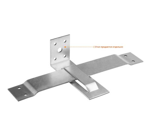 ЗУБР СОС-2.0, 40 x 250 (190) x 2 мм, пластина, скользящая опора для стропил (310166-190)