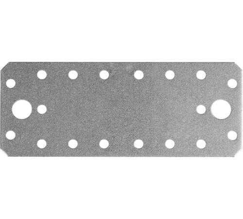 ЗУБР КП-2.0, 140 x 55 x 2 мм, цинк, крепежная пластина (310236-140-55)