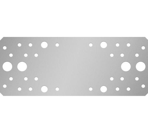 ЗУБР КП-2.5, 200 x 80 x 2.5 мм, цинк, крепежная пластина (31023-200)