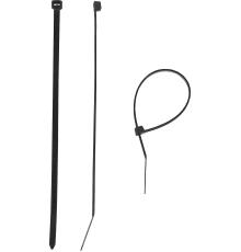 ЗУБР КС-Ч1, 9 x 650 мм, нейлон РА66, 50 шт, черные, кабельные стяжки, Профессионал (309030-90-650)