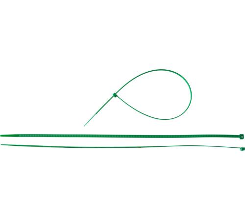 ЗУБР КС-З1, 4.8 x 400 мм, нейлон РА66, 100 шт, зеленые, кабельные стяжки, Профессионал (309060-48-400)