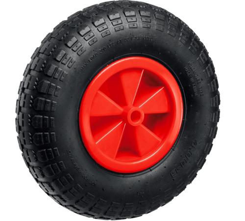 MIRAX WM-16, 4″ х 329 мм, для тачки (арт. 39900), ударопрочный пластик, пневматическое колесо (39916)