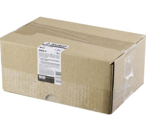 ЗУБР DIN 6923, кл. пр. 8, M14, цинк, 5 кг, гайка с фланцем (303630-14)