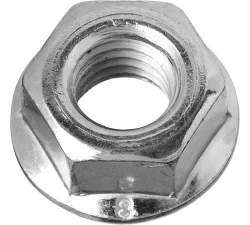 ЗУБР DIN 6923, кл. пр. 6, M6, цинк, 14 шт, гайка с фланцем (303636-06)