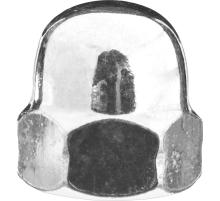 ЗУБР DIN 1587, M12, цинк, 5 кг, колпачковая гайка (303680-12)