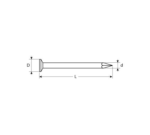 ЗУБР ГОСТ 4028-63, 150 x 5 мм, 5 кг, строительные гвозди (305010-50-150)